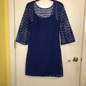 Lilly Pulitzer Blue Lace Dress